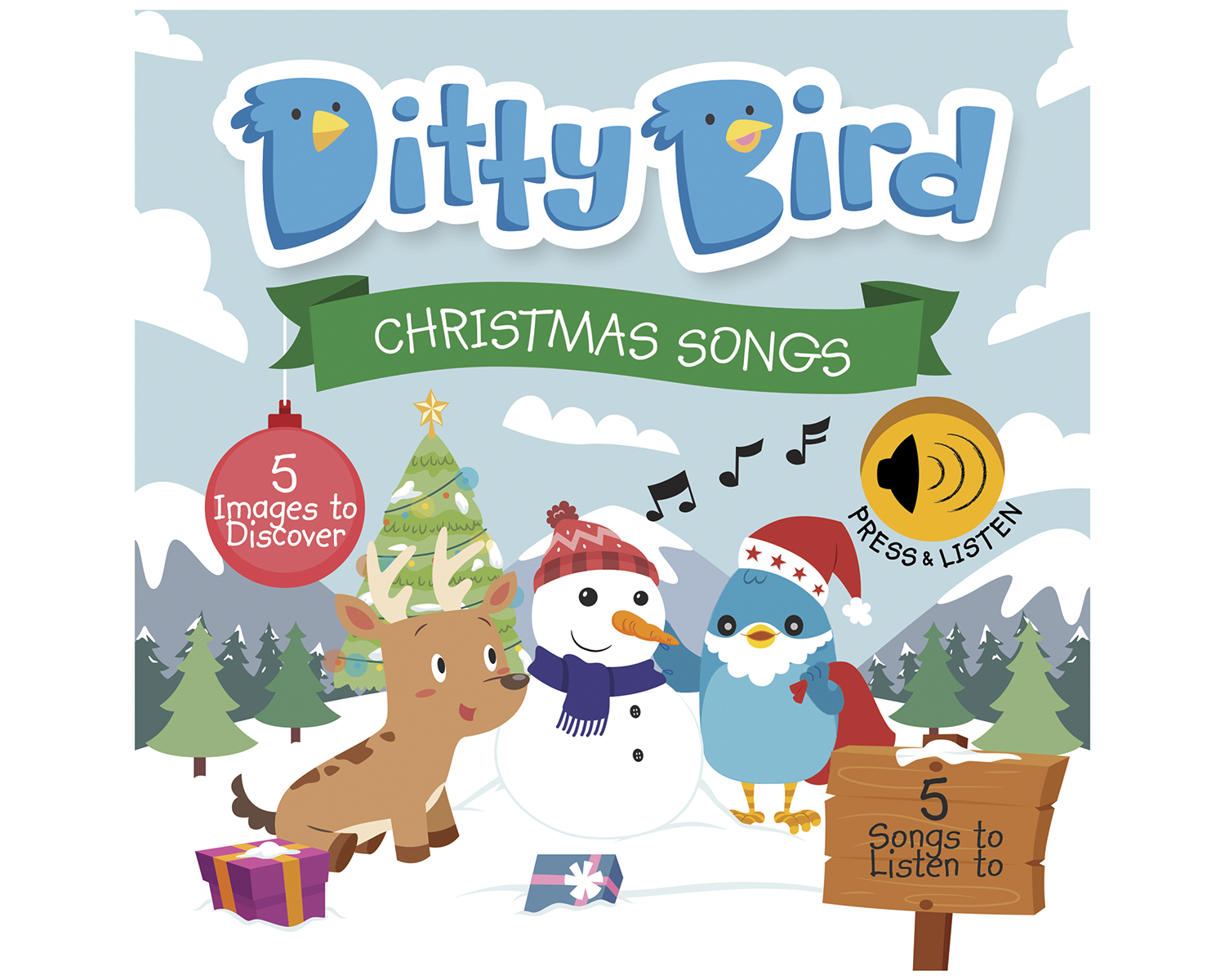 Ditty Bird Christmas Song Board Book